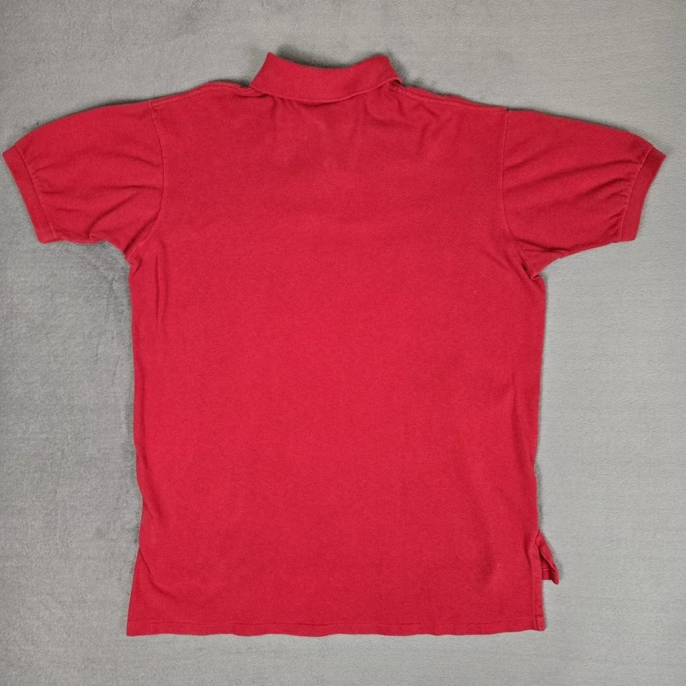 Polo Ralph Lauren Polo Shirt Mens Large Red Vintage USA Made Short Sleeve Preppy
